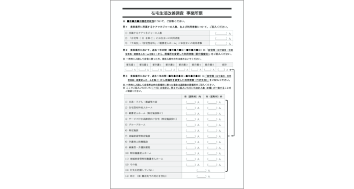 【在宅生活改善調査】