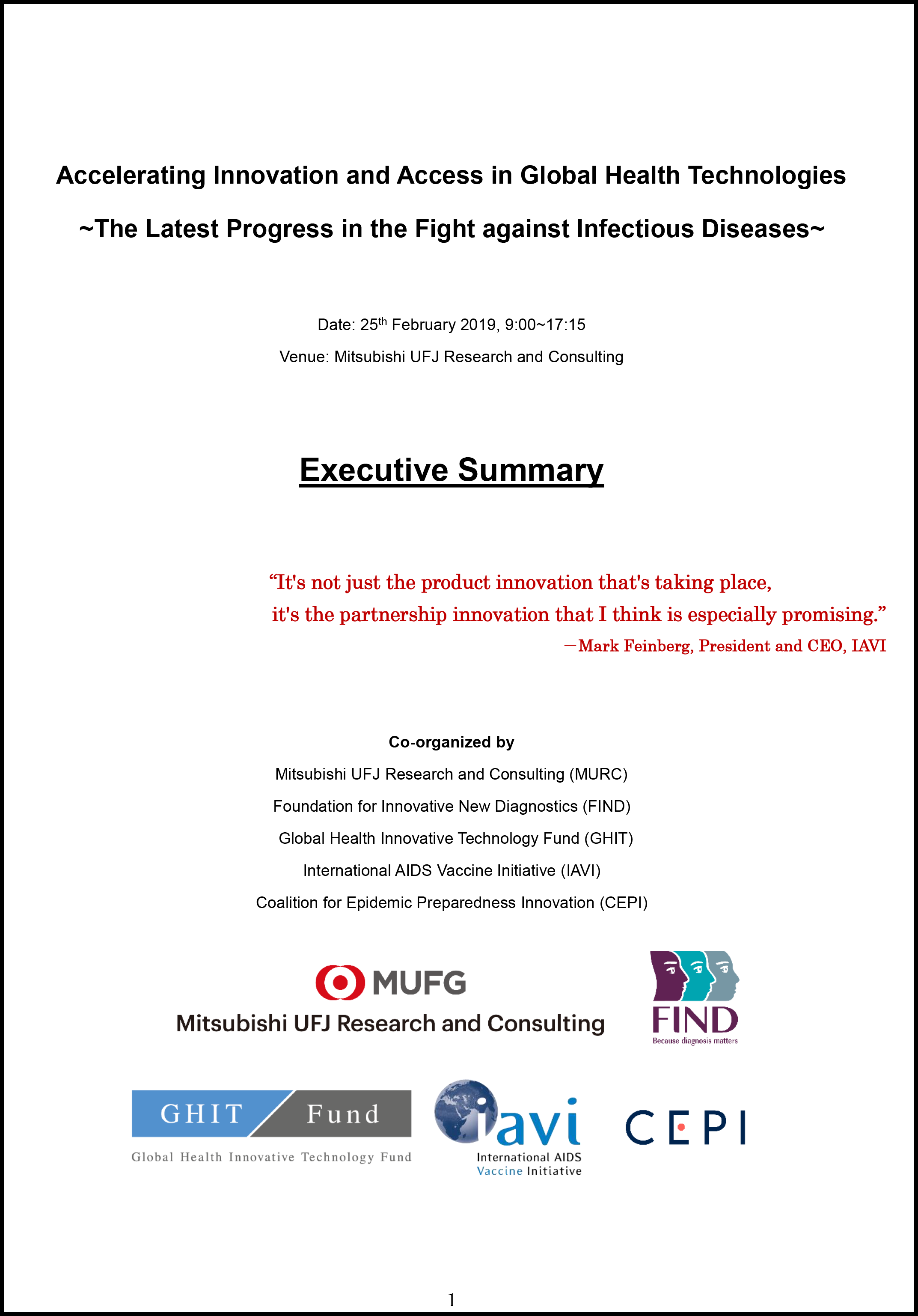 The summary of the symposium
