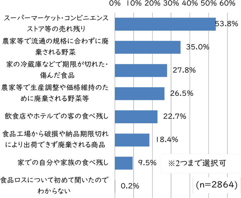図　特に解決すべきと思う食品ロスの問題